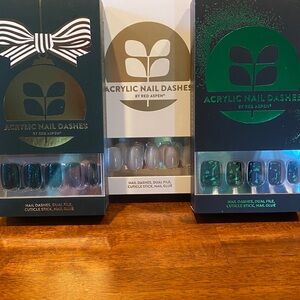 Acrylic Nail Dashes, 3 sets. Brand new in boxes.